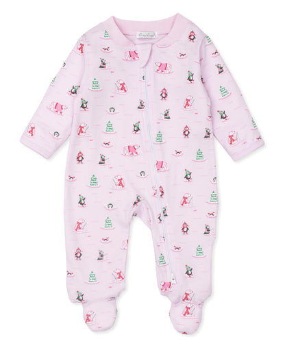 issy Kissy Pink Penguins and Polar Bears Footie (KBQ09121N)