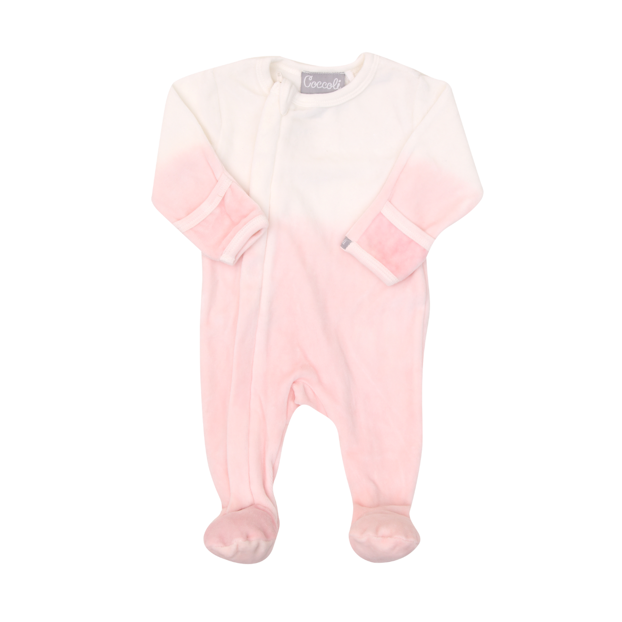 COCCOLI Girls Velour Dip Dye Footie PDV5327