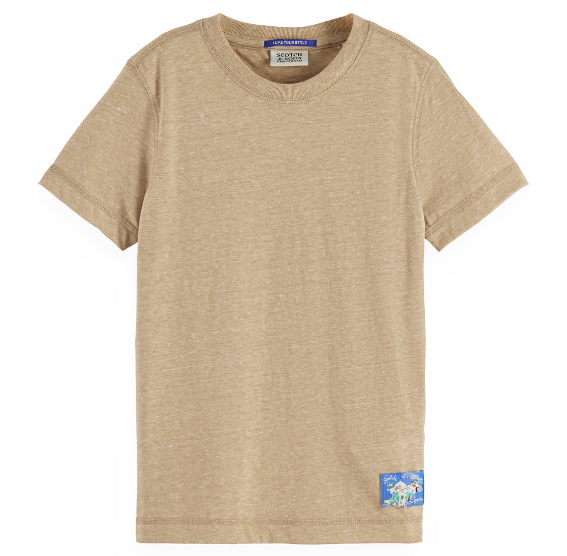 Scotch Shrunk Sand Melange Top 179498