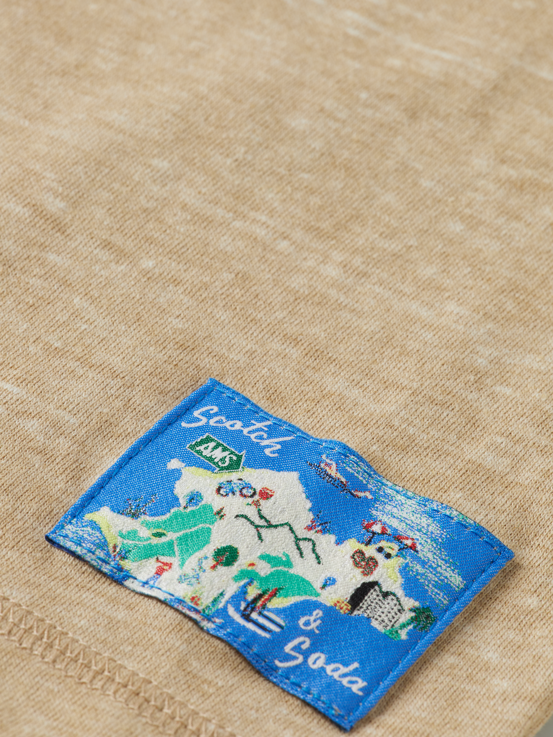 Scotch Shrunk Sand Melange Top 179498