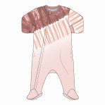 COCCOLI Baby Girls Coral Tie Dye Footie PZM5656