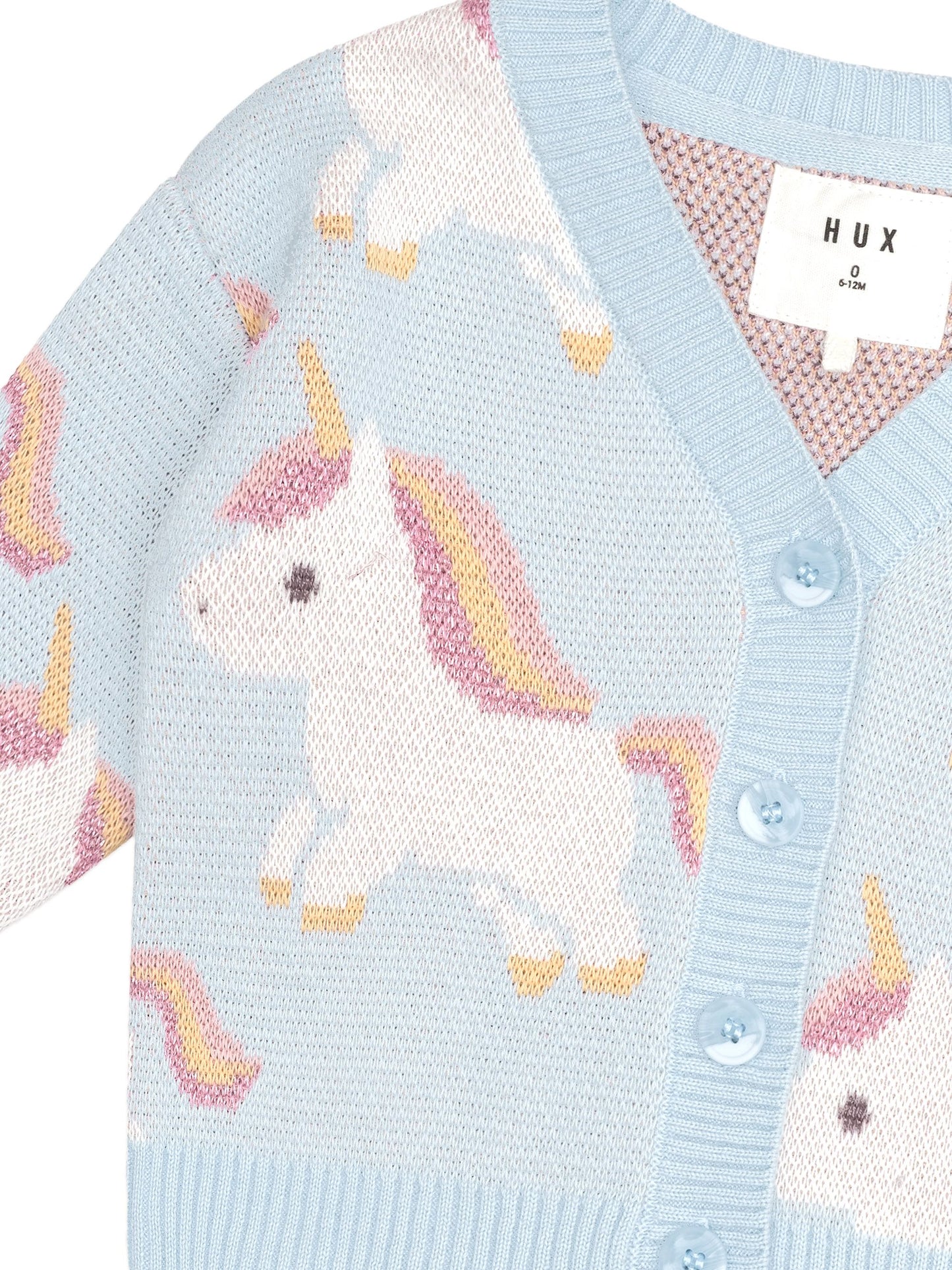 HUXBABY Unicorn Boxy Cardigan HB5107S24