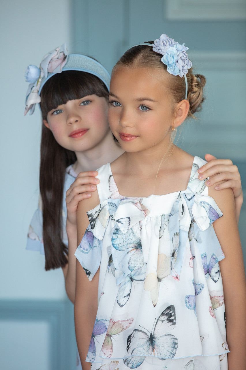 Patachou White Butterfly Dress T3633543 